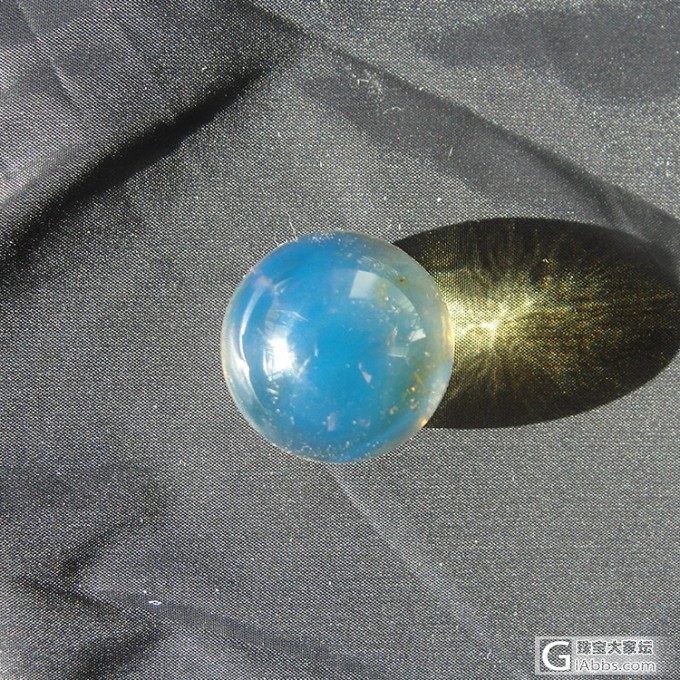 ~天空蓝~多米尼亚天空蓝,蓝珀圆珠 1号