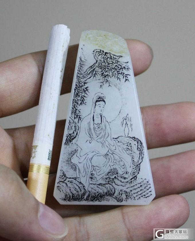 8克"国画阴刻观音"